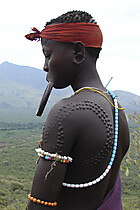The Mursi tribe uses culturally inspired ornamental jewellery to expand soft tissue.